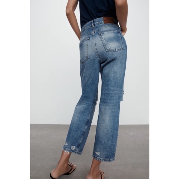 Zara signature ripped The bliss straight jeans NWT - Picture 10 of 10